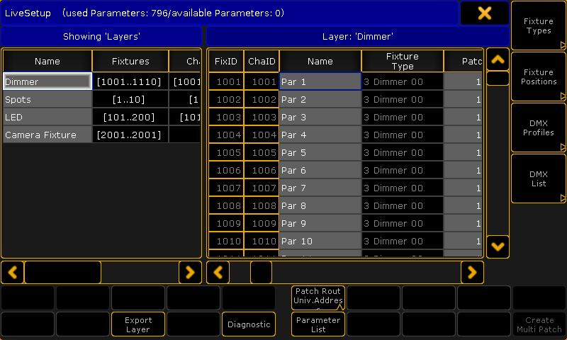 Create DMX fixture types, patches, and more from a Data Table