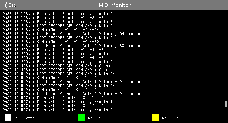 midi monitor error