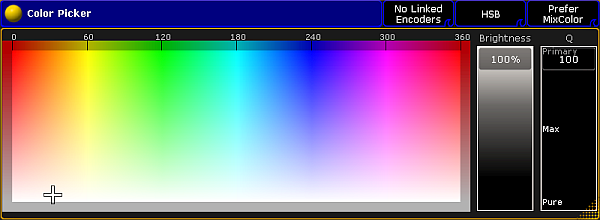 Using The Color Picker - grandMA2 User Manual - Help pages of MA Lighting  International GmbH