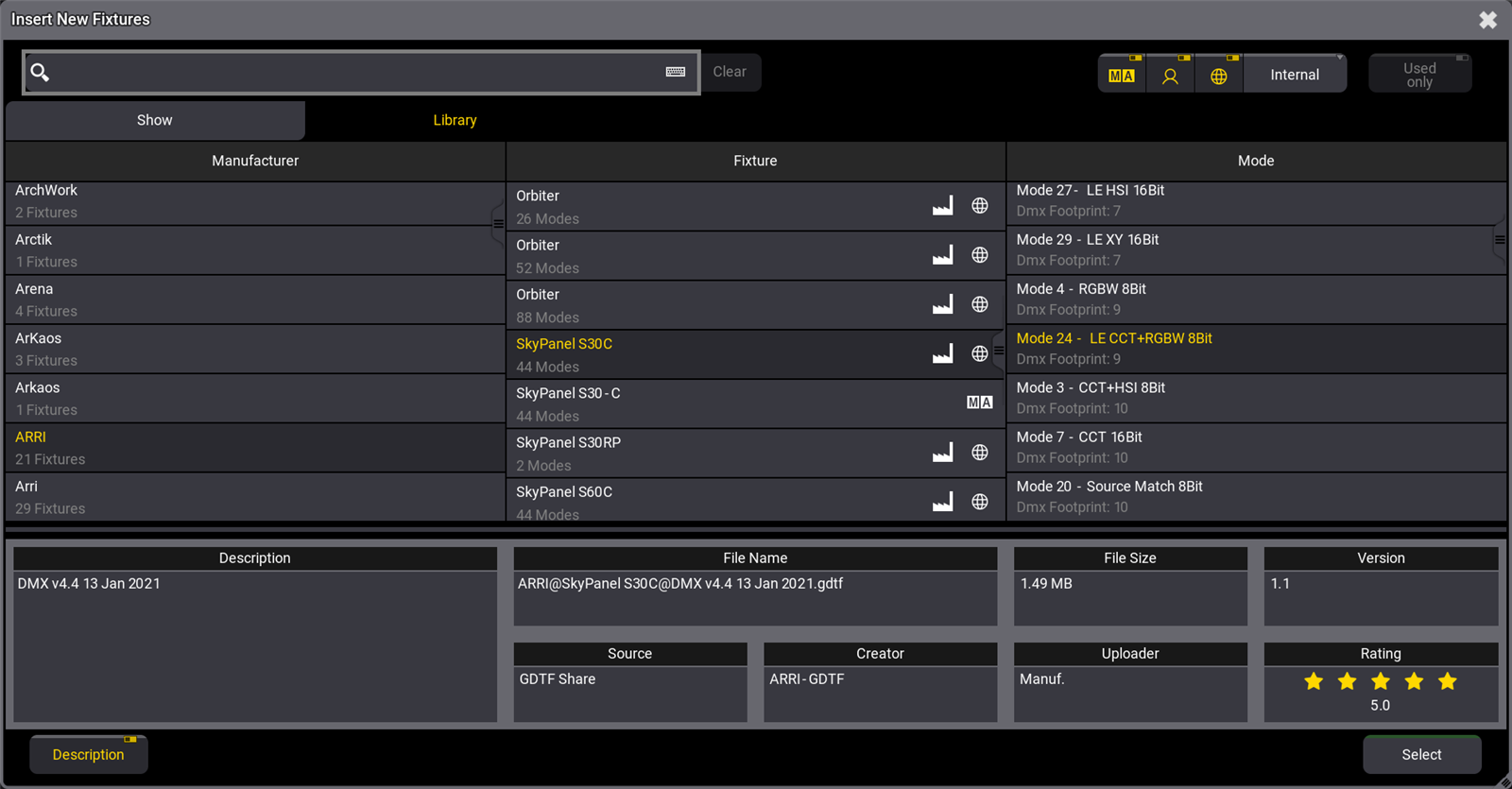 Add Fixtures to the Show grandMA3 User Manual Help pages of MA