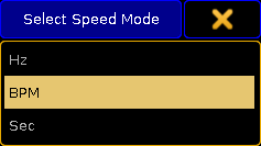 Figure 1: Select Speed Mode pop-up.