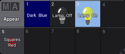 Appearances - grandMA3 Quick Start Guide - Help pages of MA Lighting  International GmbH