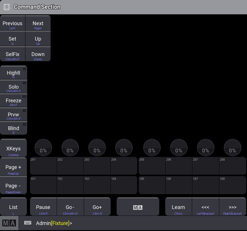 serviio console keyboard commands