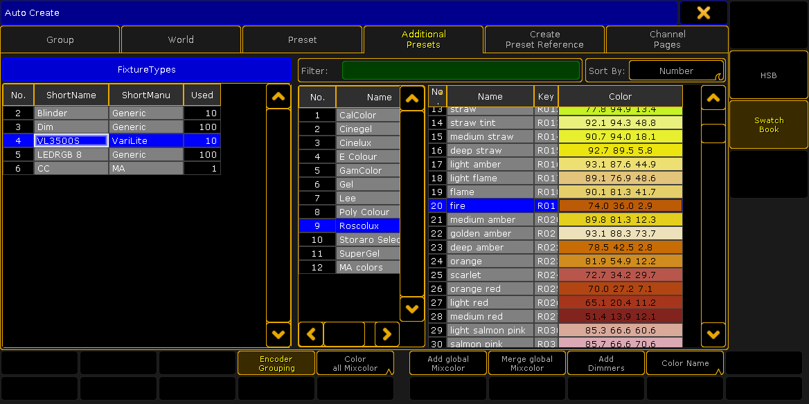 Using The Color Picker - grandMA2 User Manual - Help pages of MA Lighting  International GmbH