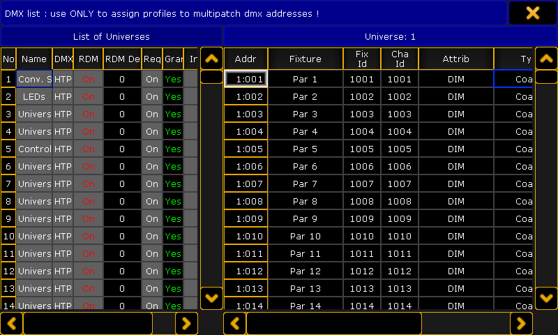 Create DMX fixture types, patches, and more from a Data Table