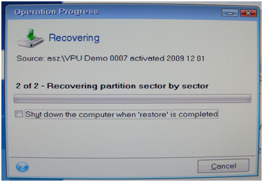 Recovering process