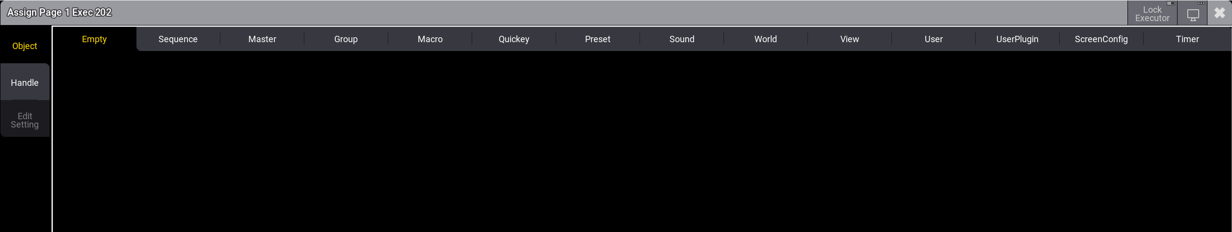 Assign Menu - Object page